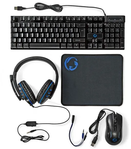 Nedis Gaming Combo Kit tangentbord