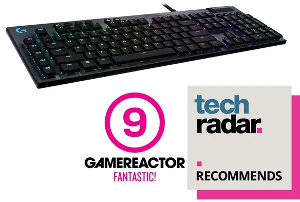 Logitech G815 LIGHTSYNC RGB GL Clicky - US - Speltangentbord - Amerikansk engelska - Svart