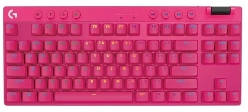 Logitech G PRO X TKL LIGHTSPEED - Logitech GX Brown (Taktil) - Taktil - Speltangentbord - Utan Numpad - Amerikansk engelska - Rosa
